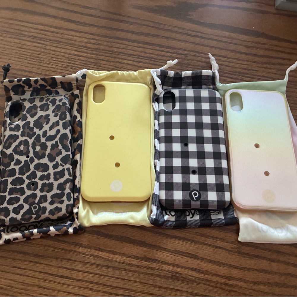 Loopy apple 10 Xr Leopard, Yellow, Checkered, Iridescent